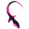 Kinky Puppy Plug Queue de chien Dog Tail 7.5 x 3.1cm Noir-Rose
